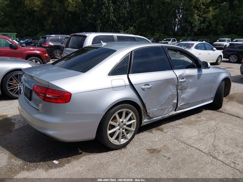 2015 Audi A4 VIN WAUBFAFL8FN034663 IAAI salvage auction — RIGHT SIDE, Salvage Title, sold $1,500 on 2026-10-07 (photo 4)