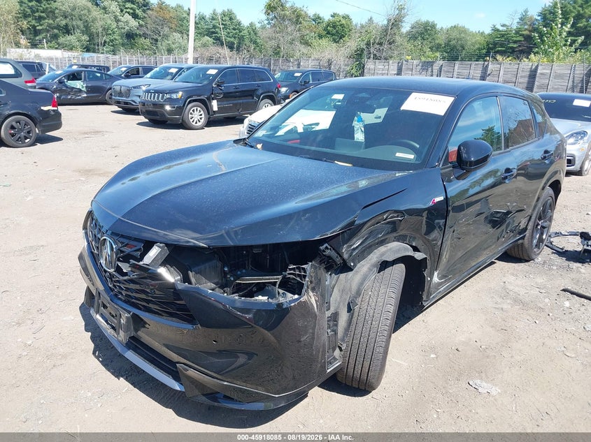 2025 Acura Adx VIN 3HDSA2H76SM704463 IAAI salvage auction — LEFT FRONT, Salvage (Massachusetts), sold $12,200 on 2026-09-11 (photo 2)