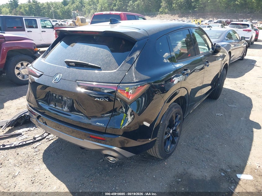 2025 Acura Adx VIN 3HDSA2H76SM704463 IAAI salvage auction — LEFT FRONT, Salvage (Massachusetts), sold $12,200 on 2026-09-11 (photo 4)