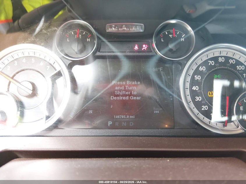 2013 Ram 1500 VIN 1C6RR7LT9DS715159 IAAI salvage auction — FRONT & REAR, Salvage (Alabama), sold $1,050 on 2026-09-07 (photo 7)