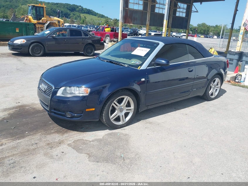 2008 Audi A4 VIN WAUAF48H78K015838 IAAI salvage auction — REAR END, Salvage (Pennsylvania), sold $875 on 2026-09-09 (photo 2)