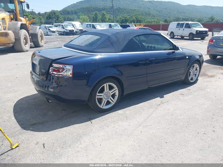 2008 Audi A4 VIN WAUAF48H78K015838 IAAI salvage auction — REAR END, Salvage (Pennsylvania), sold $875 on 2026-09-09 (photo 4)