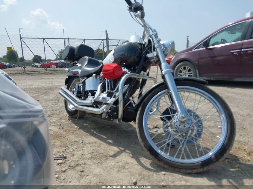 2006 Harley-davidson Fxstdi VIN 1HD1JBB126Y045825 IAAI salvage auction — LEFT FRONT, Clear (Wisconsin), sold $1,750 on 2026-09-23 (photo 1)