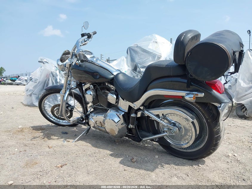 2006 Harley-davidson Fxstdi VIN 1HD1JBB126Y045825 IAAI salvage auction — LEFT FRONT, Clear (Wisconsin), sold $1,750 on 2026-09-23 (photo 3)