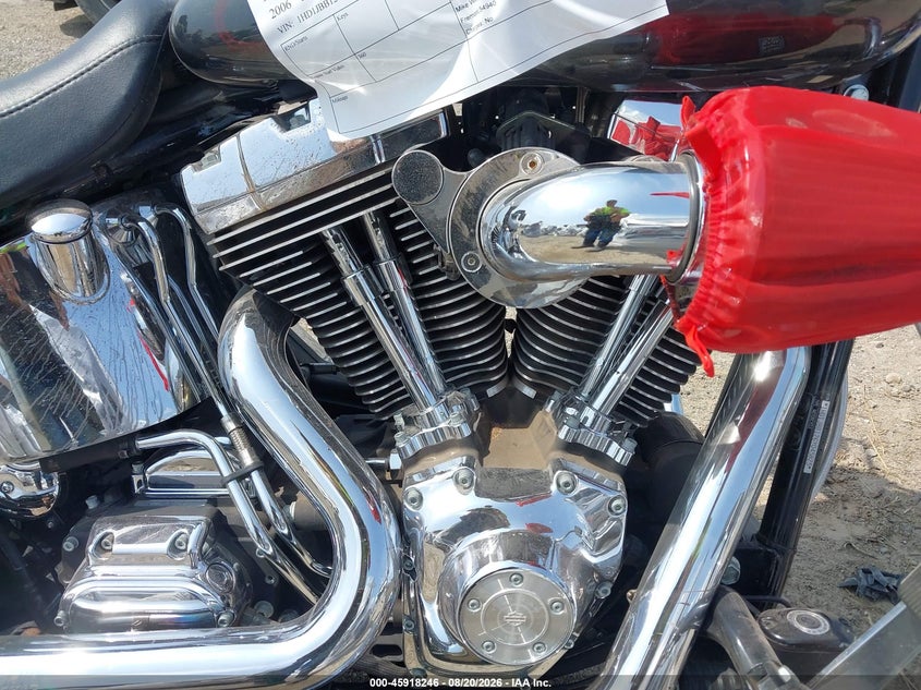 2006 Harley-davidson Fxstdi VIN 1HD1JBB126Y045825 IAAI salvage auction — LEFT FRONT, Clear (Wisconsin), sold $1,750 on 2026-09-23 (photo 8)