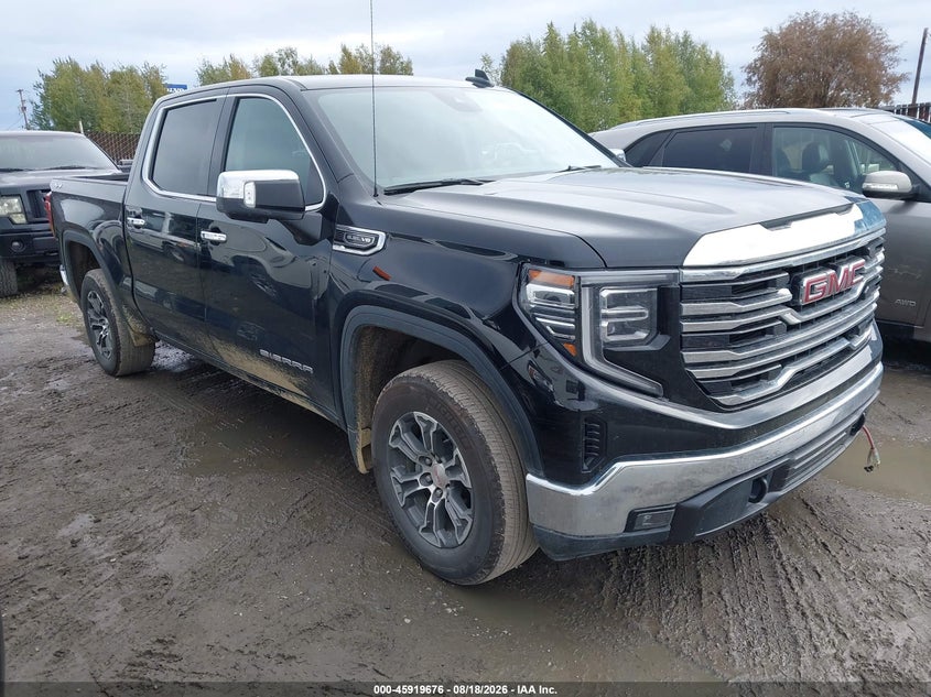 2025 Gmc SIERRA VIN 1GTUUDED5SZ229071 IAAI salvage auction — LEFT SIDE, Enterprise Vehicles Clear Only (Alaska), sold $22,100 on 2026-08-24 (photo 1)