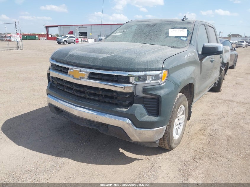 2025 Chevrolet Silverado VIN 3GCUKDED7SG192613 IAAI salvage auction — LEFT REAR, Enterprise Vehicles Clear Only (Texas), sold $22,000 on 2026-09-07 (photo 2)