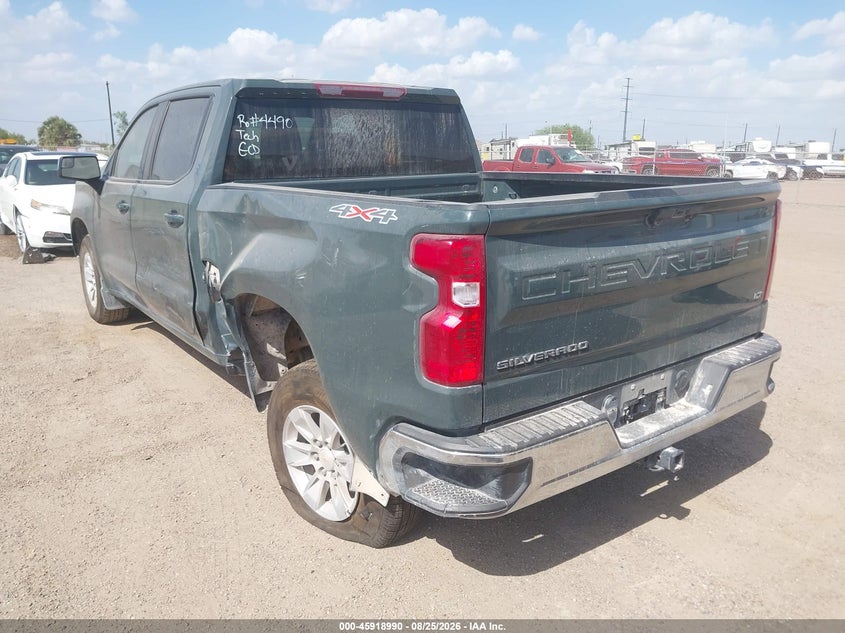 2025 Chevrolet Silverado VIN 3GCUKDED7SG192613 IAAI salvage auction — LEFT REAR, Enterprise Vehicles Clear Only (Texas), sold $22,000 on 2026-09-07 (photo 3)