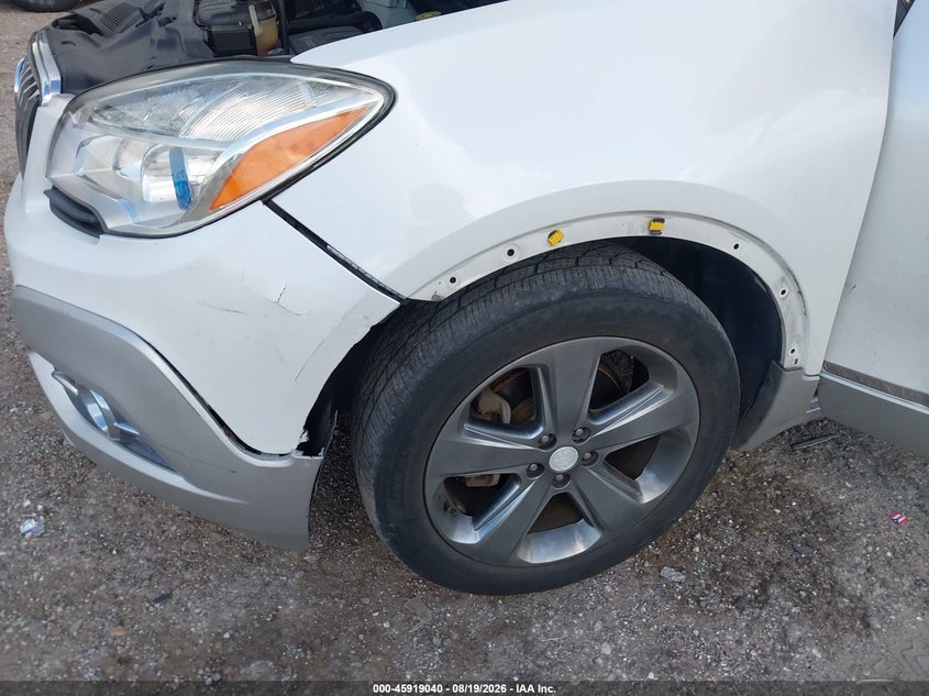 2013 Buick Encore VIN KL4CJCSB7DB195545 IAAI salvage auction — FRONT END, Rebuildable (Florida), sold $1,250 on 2026-09-02 (photo 6)