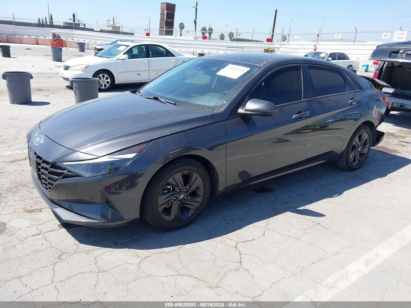 2021 Hyundai Elantra VIN 5NPLM4AG1MH051813 IAAI salvage auction — REAR END, Wait Title, sold $3,250 on 2026-09-09 (photo 2)