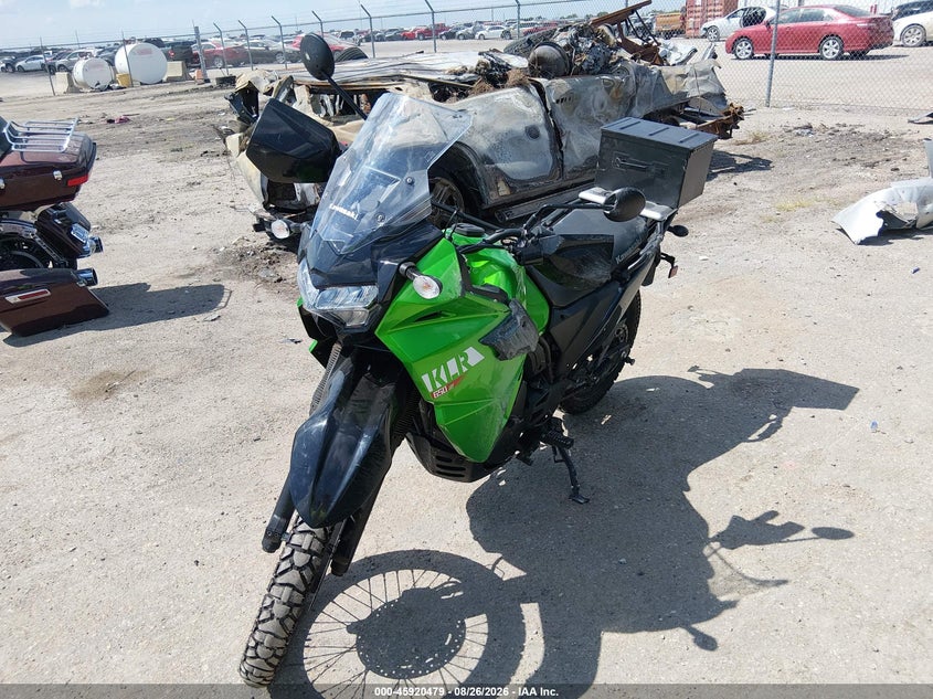 2023 Kawasaki Klr 650 VIN ML5KLEM18PDA24885 IAAI salvage auction — LEFT SIDE, Salvage (Kansas), sold $1,800 on 2026-09-18 (photo 2)