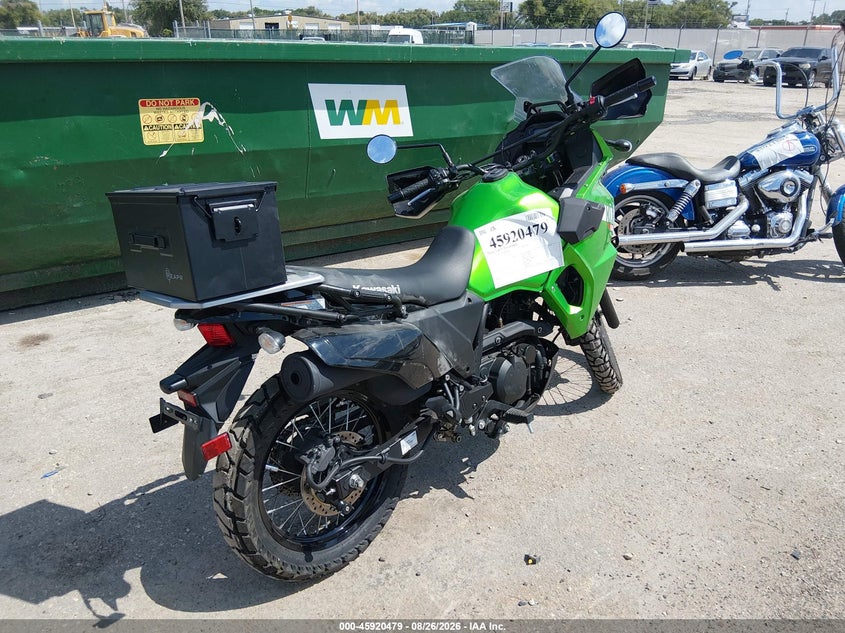2023 Kawasaki Klr 650 VIN ML5KLEM18PDA24885 IAAI salvage auction — LEFT SIDE, Salvage (Kansas), sold $1,800 on 2026-09-18 (photo 4)