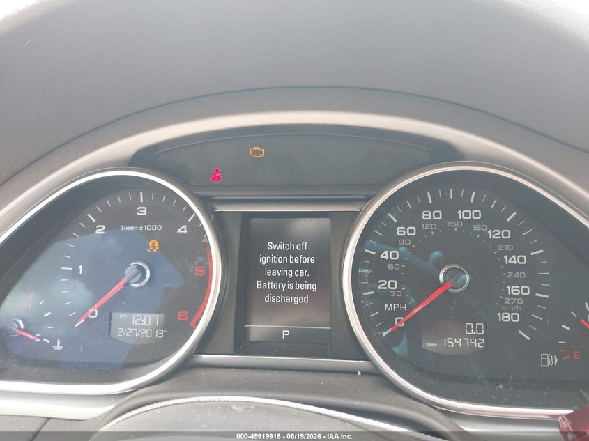 2015 Audi Q7 VIN WA1LMAFE1FD019369 IAAI salvage auction — NORMAL WEAR, Clear (New Jersey), sold $1,200 on 2026-08-29 (photo 7)