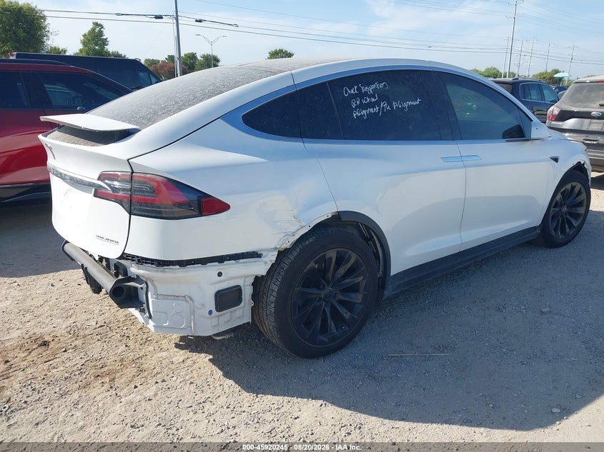 2019 Tesla Model x VIN 5YJXCBE27KF185972 IAAI salvage auction — RIGHT REAR, Original (Texas), sold $15,100 on 2026-09-08 (photo 4)