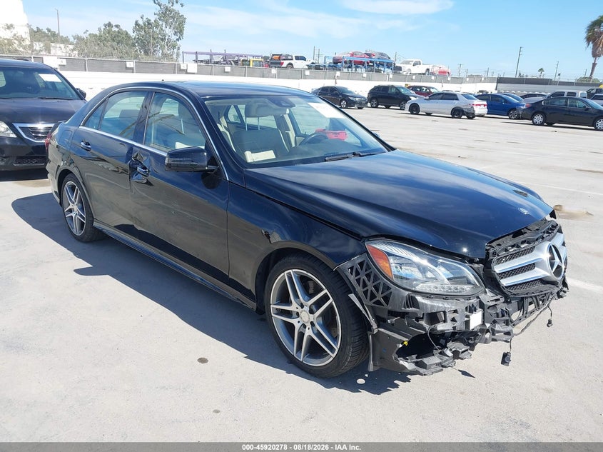 2014 Mercedes-benz E-klasse VIN WDDHF5KB2EB075670 IAAI salvage auction — FRONT END, Salvage (California), sold $3,450 on 2026-08-23 (photo 1)