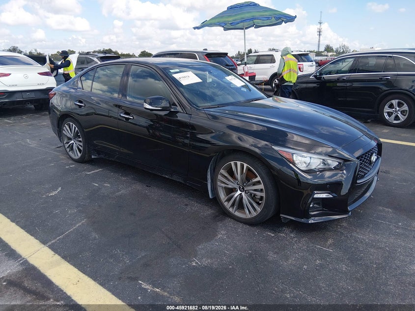 2023 Infiniti Q50 VIN JN1EV7CP8PM510711 — IAAI salvage auction photo