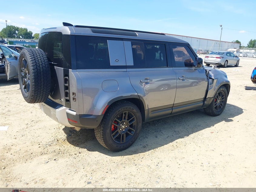 2021 Land rover Defender VIN SALEP7RU5M2049780 IAAI salvage auction — SIDE, Wait Title, sold $25,525 on 2026-10-08 (photo 4)