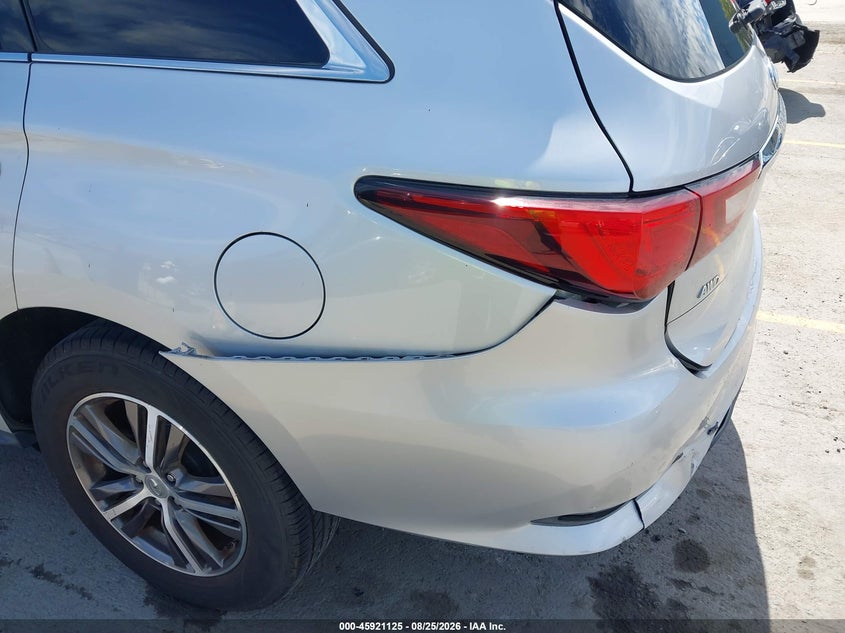 2019 Infiniti Qx60 VIN 5N1DL0MM9KC520720 IAAI salvage auction — LEFT REAR, Wait Title, sold $1,550 on 2026-09-29 (photo 6)