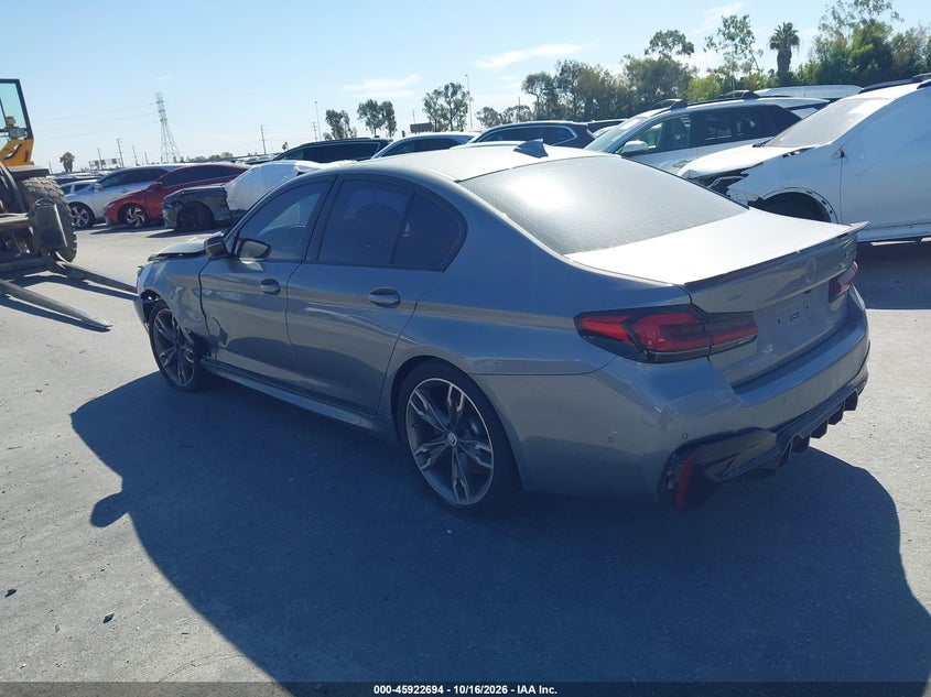 2023 BMW M550i xdrive VIN WBA13BK03PCN80581 IAAI salvage auction — FRONT END, Salvage (California), sold $14,850 on 2026-10-01 (photo 3)