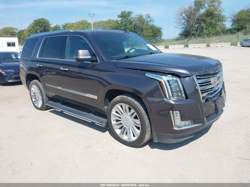 2016 Cadillac Escalade VIN 1GYS4DKJ4GR369079 IAAI salvage auction — FRONT END, Certificate Of Title (Nebraska), sold $6,600 on 2026-09-05 (photo 1)
