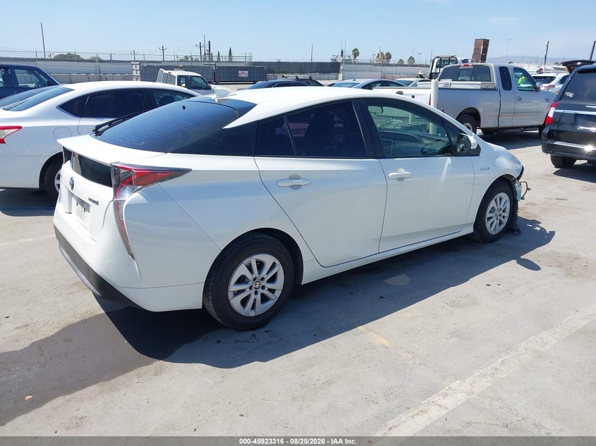 2016 Toyota Prius VIN JTDKBRFU7G3512557 IAAI salvage auction — FRONT END, Salvage (California), sold $1,900 on 2026-08-30 (photo 4)