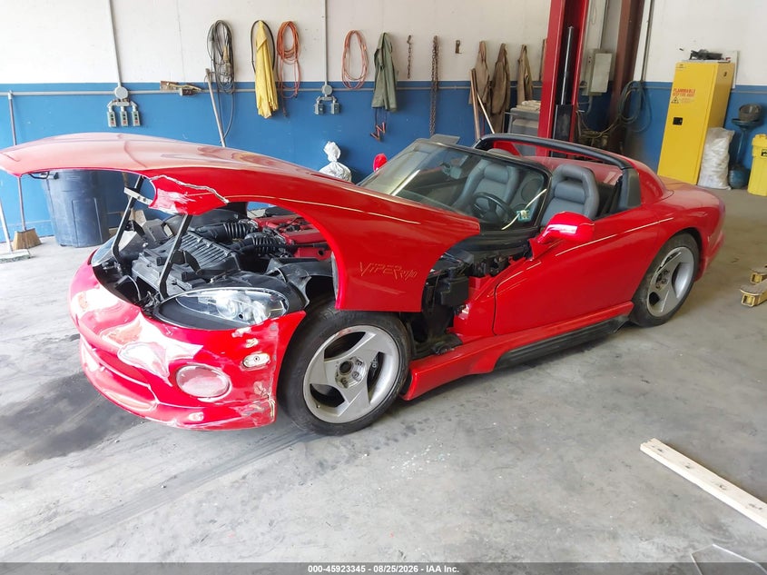1994 Dodge Viper VIN 1B3BR65E1RV100681 IAAI salvage auction — ALL OVER, Salvage (Pennsylvania), sold $26,750 on 2026-09-10 (photo 2)