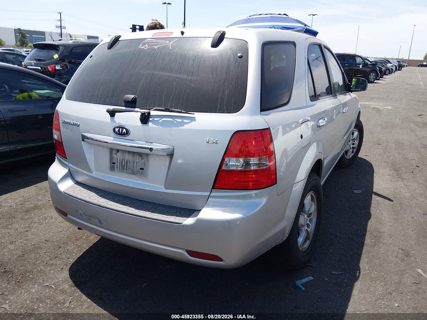 2008 Kia Sorento VIN KNDJD735085799530 IAAI salvage auction — REAR END, Salvage Certificate (California), sold $500 on 2026-09-02 (photo 4)