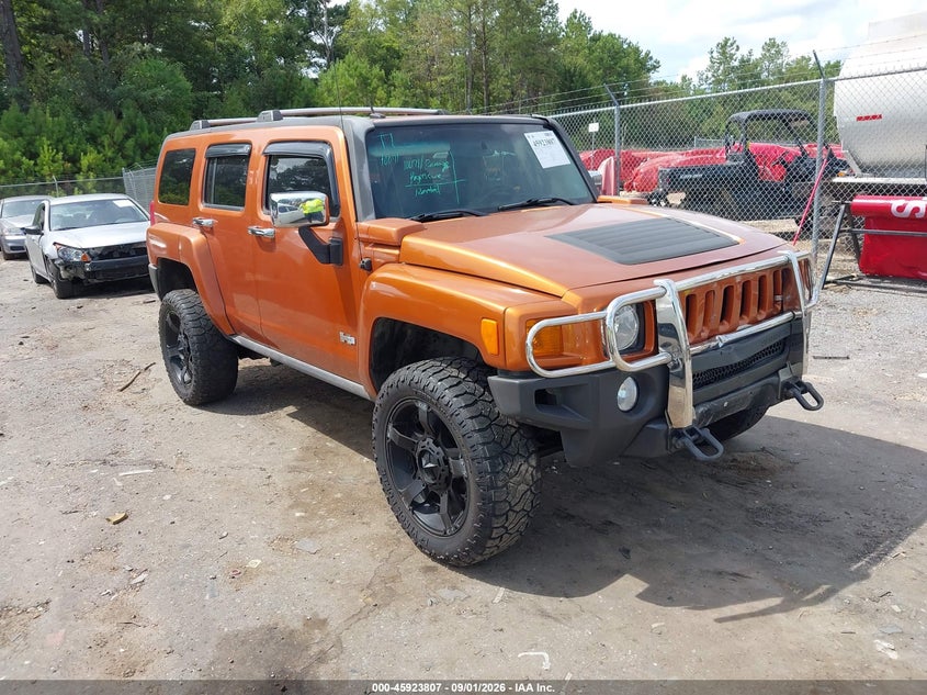 2007 Hummer H3 VIN 5GTDN13E578102429 IAAI salvage auction — FRONT END, Salvage (Mississippi), sold $1,400 on 2026-09-23 (photo 1)