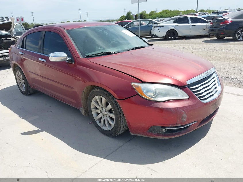 2014 Chrysler 200 VIN 1C3CCBCG9EN157002 IAAI salvage auction — SIDE, Wait Title, sold $800 on 2026-08-30 (photo 1)