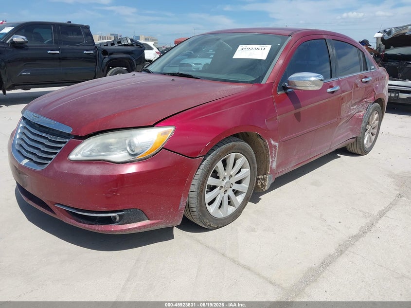 2014 Chrysler 200 VIN 1C3CCBCG9EN157002 IAAI salvage auction — SIDE, Wait Title, sold $800 on 2026-08-30 (photo 2)