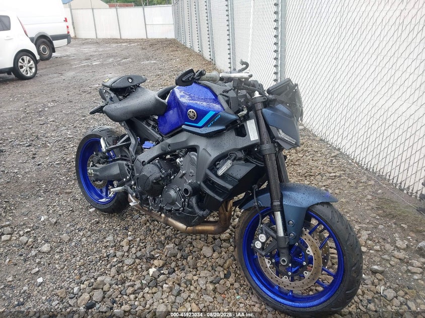 2024 Yamaha Mt09 VIN JYARN94E8RA001189 IAAI salvage auction — ALL OVER, Salvage (Pennsylvania), sold $1,700 on 2026-09-23 (photo 1)