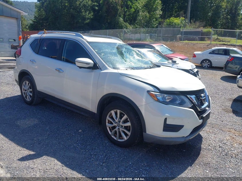2017 Nissan Rogue VIN JN8AT2MV0HW022221 IAAI salvage auction — STORM DAMAGE, Clear (Virginia), sold $1,150 on 2026-09-06 (photo 1)