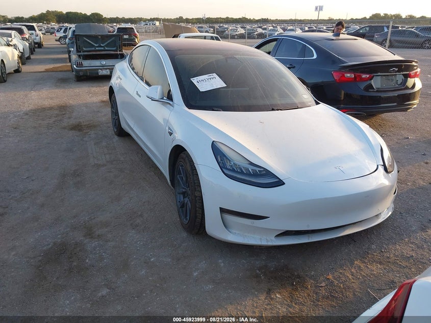 2018 Tesla Model 3 VIN 5YJ3E1EA8JF035345 IAAI salvage auction — ALL OVER, Wait Title, sold $3,650 on 2026-10-02 (photo 1)