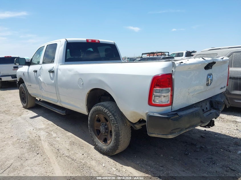 2021 Ram 2500 VIN 3C6UR5HL0MG645369 IAAI salvage auction — FRONT & REAR, Salvage (Texas), sold $9,650 on 2026-08-31 (photo 3)