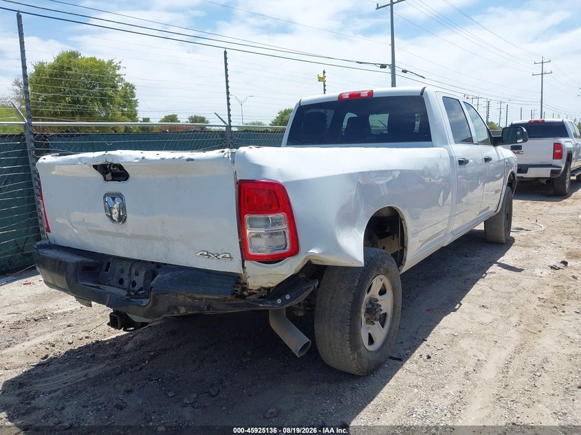2021 Ram 2500 VIN 3C6UR5HL0MG645369 IAAI salvage auction — FRONT & REAR, Salvage (Texas), sold $9,650 on 2026-08-31 (photo 4)