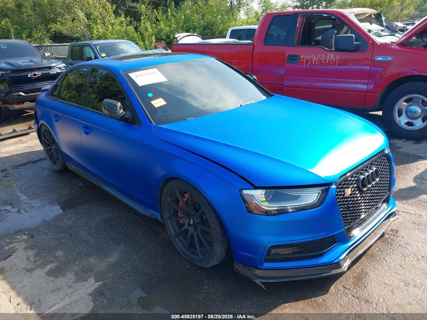 2015 Audi S4 VIN WAUBGAFL7FA102598 — IAAI salvage auction photo