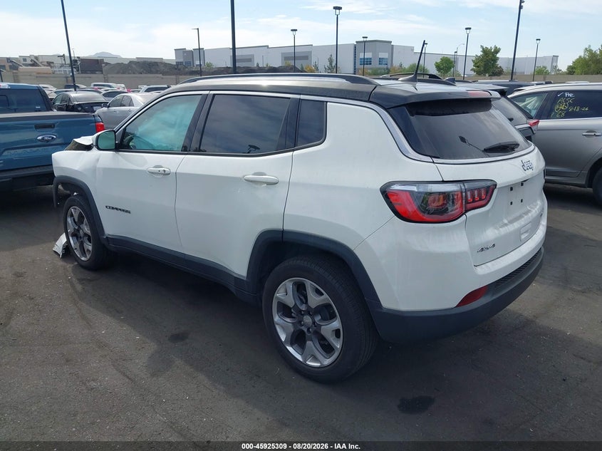 2018 Jeep Compass VIN 3C4NJDCB9JT147638 IAAI salvage auction — LEFT FRONT, Salvage Certificate (California), sold $3,050 on 2026-08-31 (photo 3)