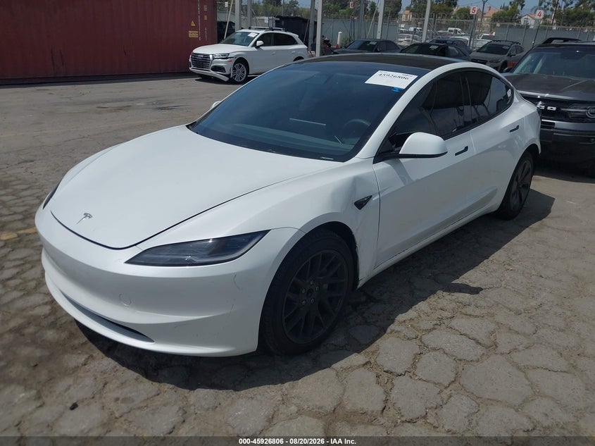 2024 Tesla Model 3 VIN 5YJ3E1EA8RF787915 IAAI salvage auction — REAR END, Wait Title, sold $15,300 on 2026-10-01 (photo 2)