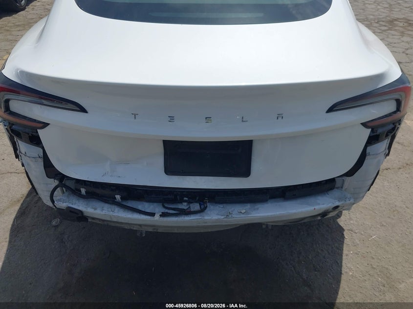 2024 Tesla Model 3 VIN 5YJ3E1EA8RF787915 IAAI salvage auction — REAR END, Wait Title, sold $15,300 on 2026-10-01 (photo 6)