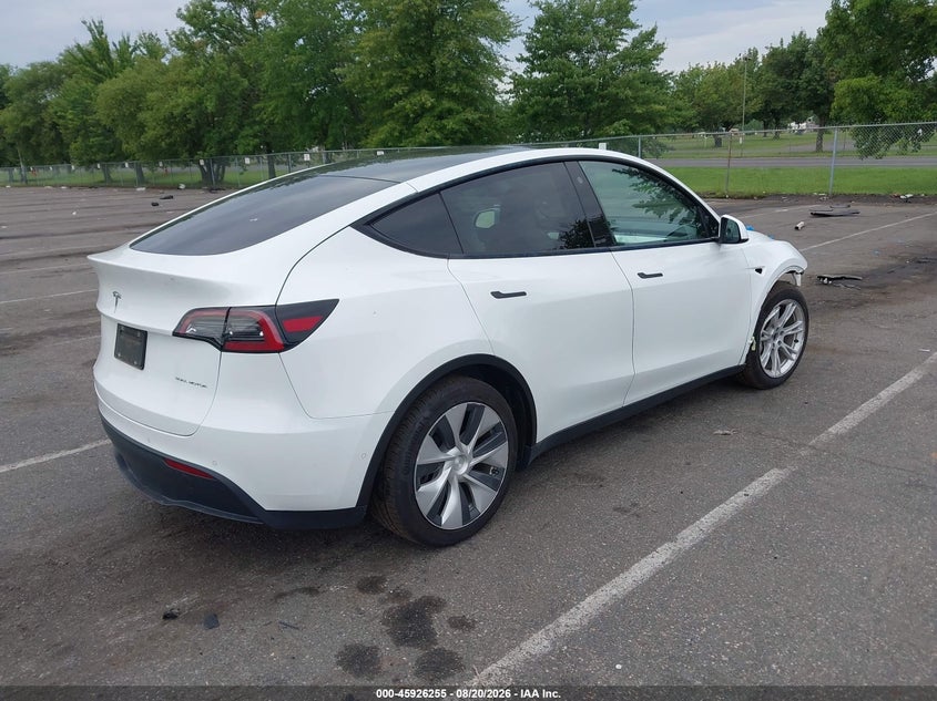 2021 Tesla Model Y VIN 5YJYGAEE0MF189197 IAAI salvage auction — FRONT END, Salvage (New Jersey), sold $9,200 on 2026-09-26 (photo 4)