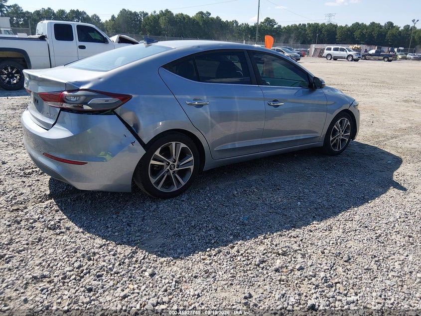 2017 Hyundai Elantra VIN 5NPD84LF6HH084096 IAAI salvage auction — FRONT & REAR, Salvage Title, sold $25 on 2026-10-01 (photo 4)