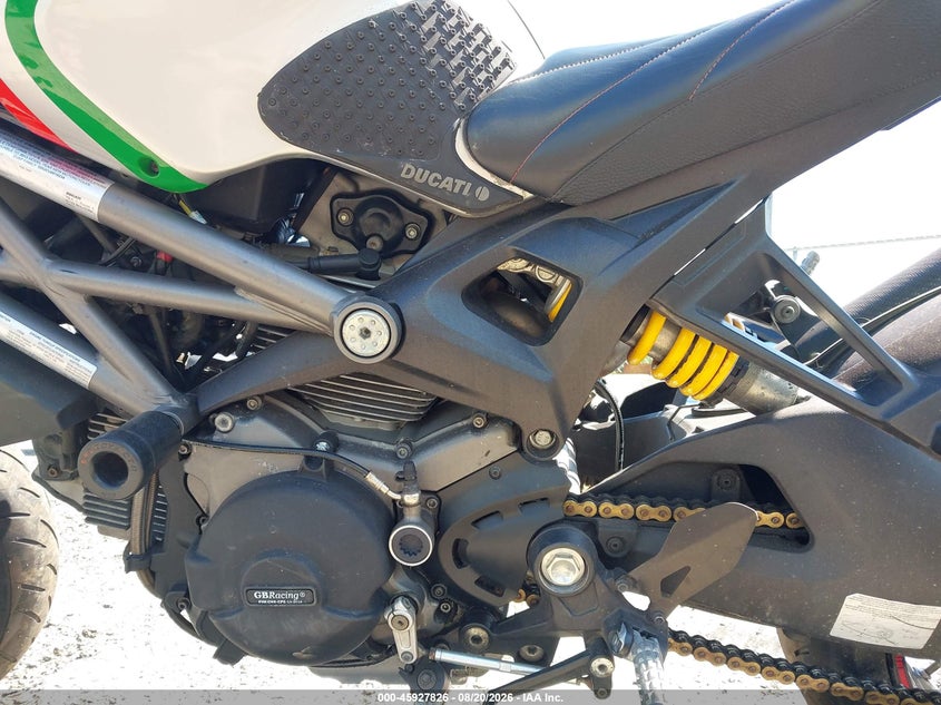 2013 Ducati Monster VIN ZDM1RARR3DB068115 IAAI salvage auction — FRONT END, Wait Title, sold $800 on 2026-09-08 (photo 9)