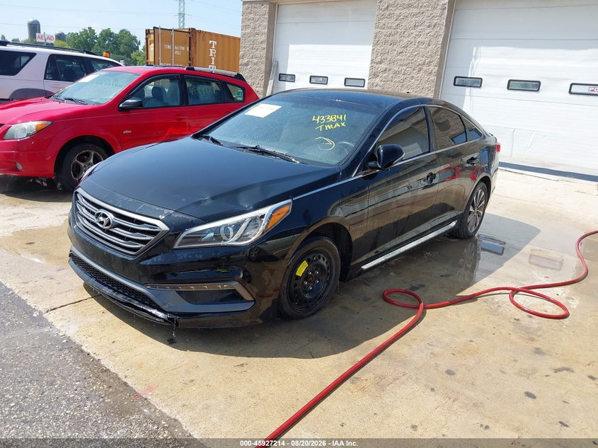 2016 Hyundai Sonata VIN 5NPE34AF0GH433841 IAAI salvage auction — NORMAL WEAR, Clear-Endorsement (Wisconsin), sold $0 on 2026-09-23 (photo 2)