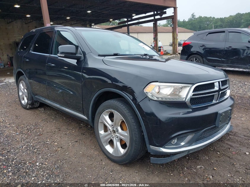 2014 Dodge Durango VIN 1C4RDJDG2EC397208 IAAI salvage auction — LEFT SIDE, Wait Title, sold $0 on 2026-09-16 (photo 1)