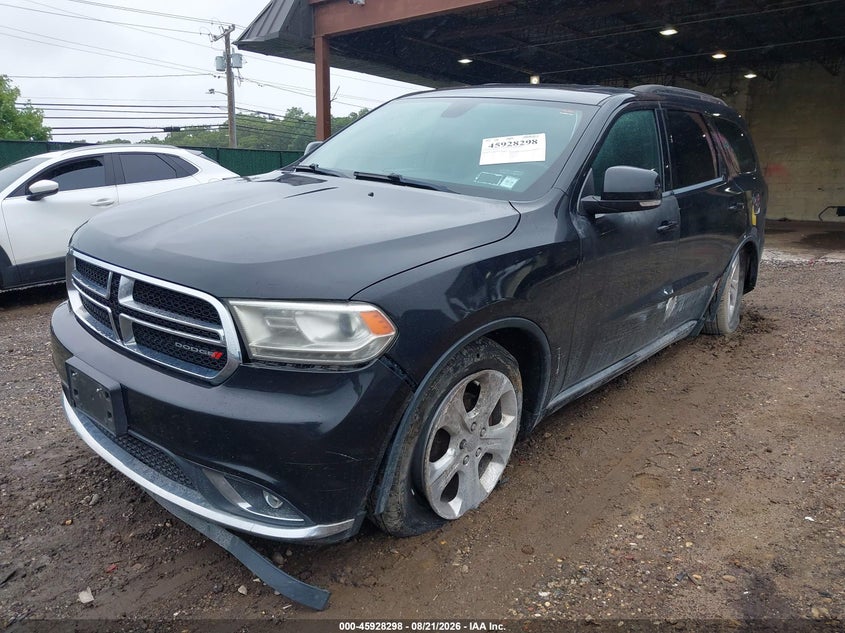2014 Dodge Durango VIN 1C4RDJDG2EC397208 IAAI salvage auction — LEFT SIDE, Wait Title, sold $0 on 2026-09-16 (photo 2)