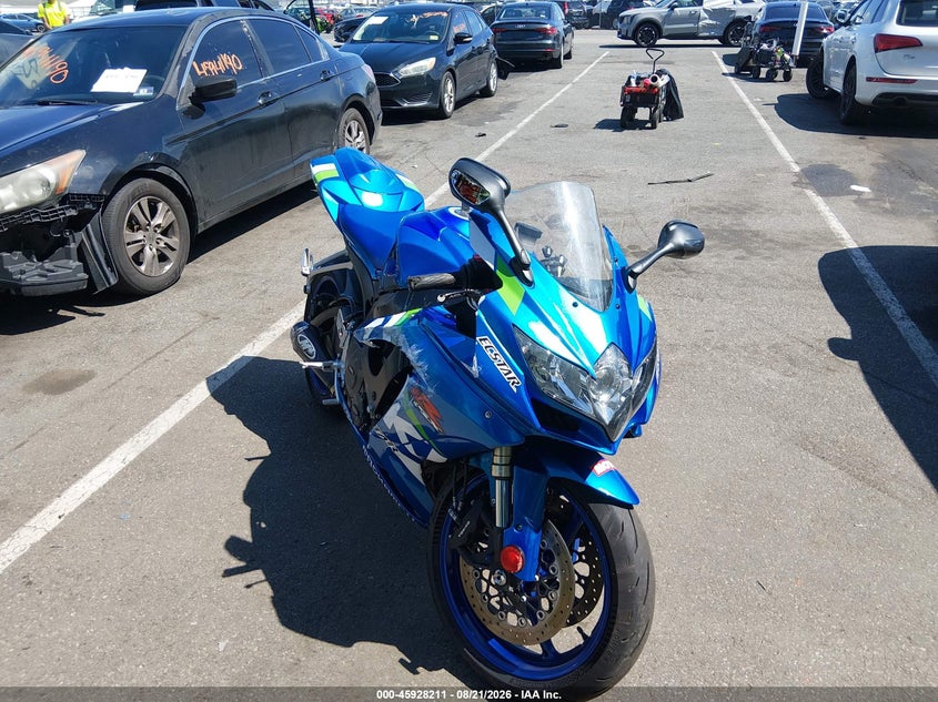 2008 Suzuki Gsx-r600 VIN JS1GN7EA482100798 IAAI salvage auction — RIGHT SIDE, Salvage (New Jersey), sold $1,650 on 2026-09-16 (photo 1)