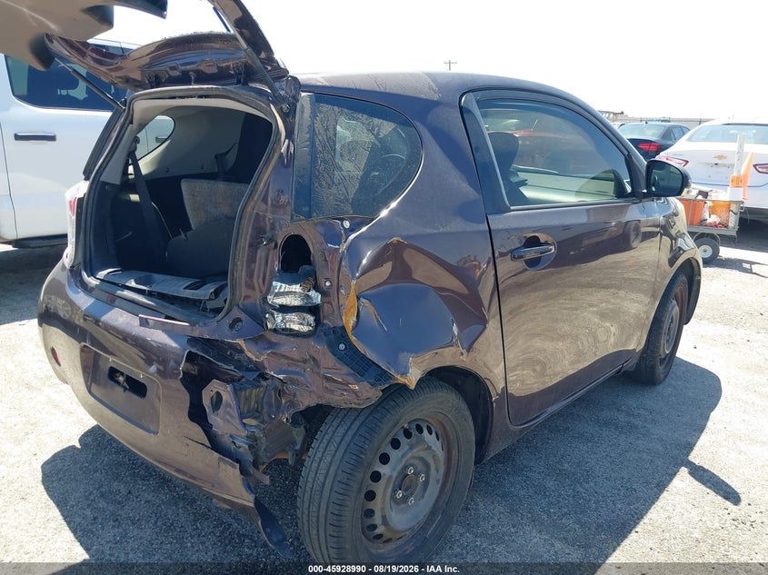 2012 Scion Iq VIN JTNJJXB07CJ018626 IAAI salvage auction — REAR END, Bill Of Sale (Texas), sold $25 on 2026-08-25 (photo 4)