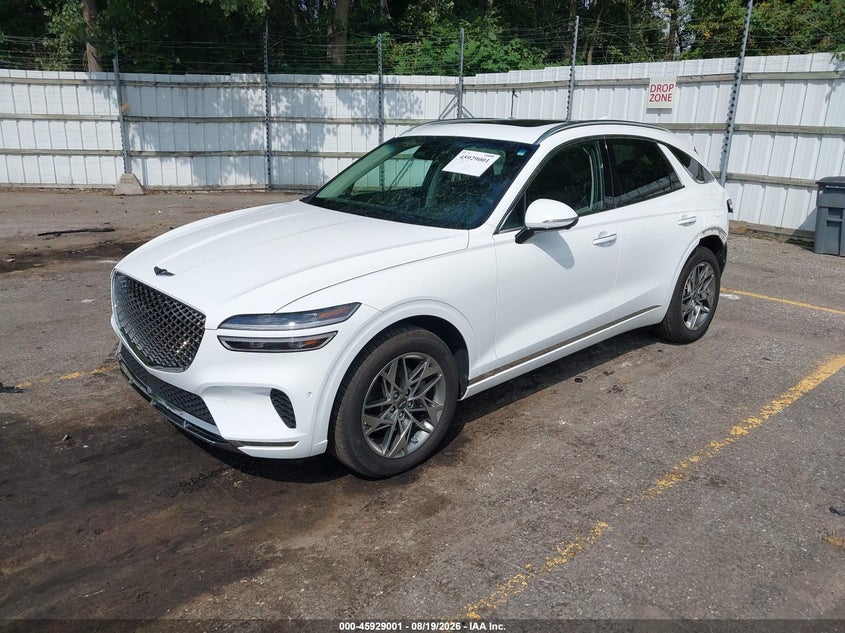 2022 Genesis Gv70 VIN KMUMADTB4NU070648 IAAI salvage auction — LEFT REAR, Salvage (Michigan), sold $14,625 on 2026-09-14 (photo 2)