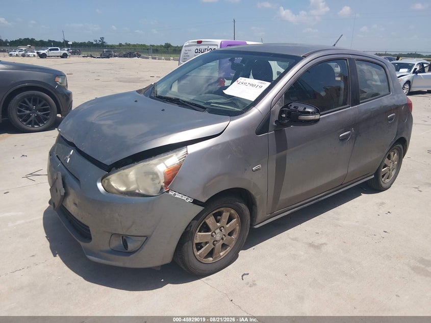 2015 Mitsubishi Mirage VIN ML32A4HJXFH035362 IAAI salvage auction — FRONT END, Original (Texas), sold $225 on 2026-09-04 (photo 2)