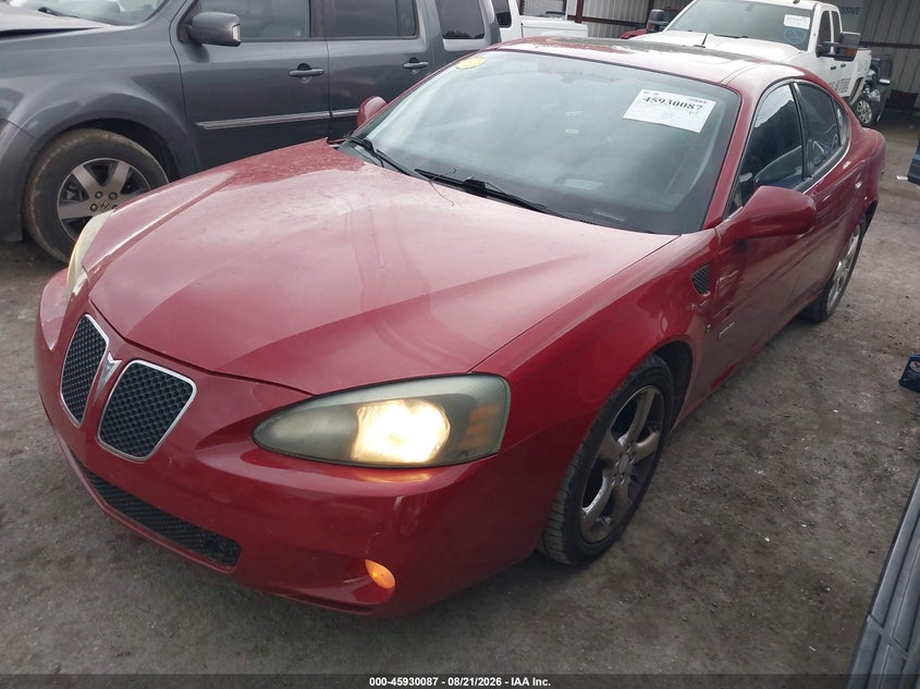 2006 Pontiac Grand prix VIN 2G2WC58C161308762 IAAI salvage auction — HAIL, Salvage (Oklahoma), sold $275 on 2026-09-08 (photo 2)